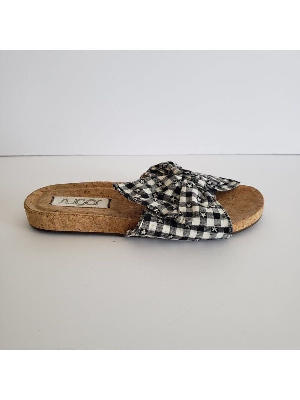 Sugar Xenonc Womens Bow Slip On Flat Sandals Size 8.5 - Picture 2 of 8